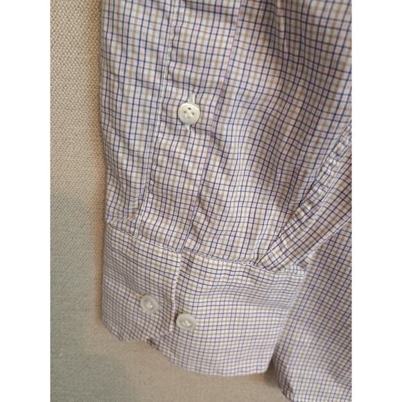 Peter MIllar Collection Flex Finish Shirt Mens Medium Multicolor Plaid Button-Up - Picture 8 of 9